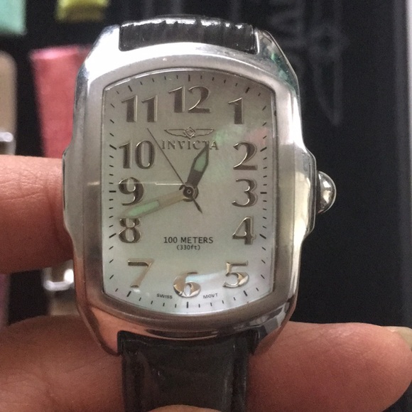Invicta square face quartz wristbands watch 100m main image 4